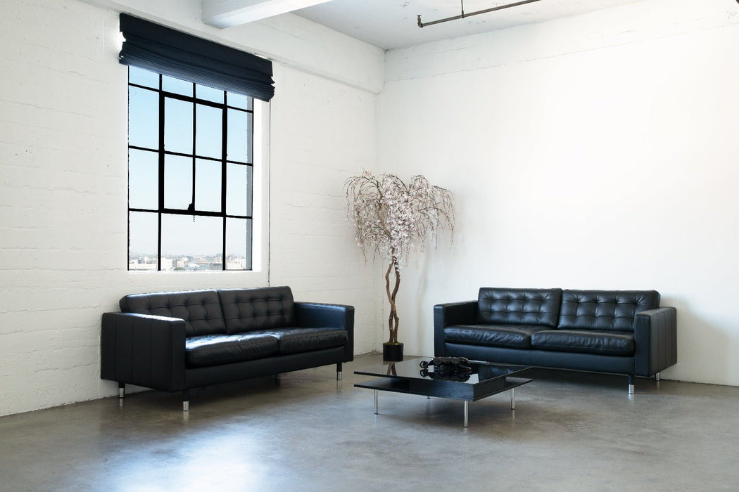 Black Couches Studio B - Black Out Studio | Apex Photo Studios Los Angeles