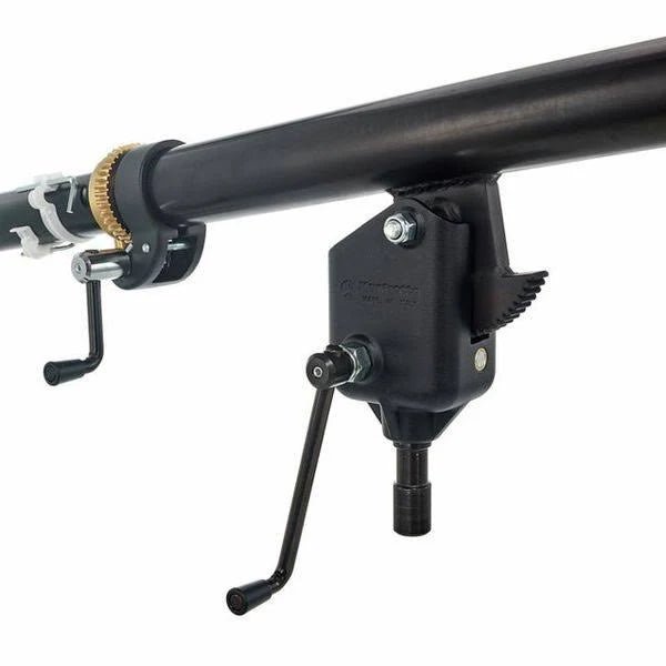 Manfrotto 425B Mega Boom with Geared Telescopic Section - center crank view - Photo and Video Production Rental | Apex Photo Studios
