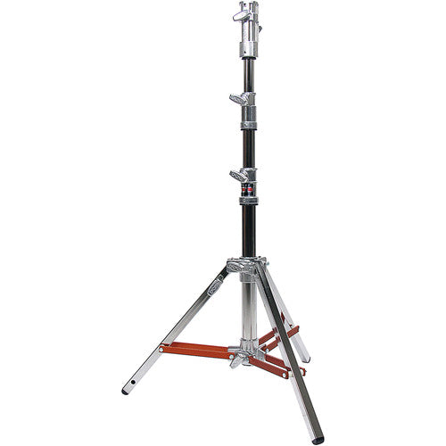 Low Boy Double Riser Combo Stand (Silver, 6.4') - use on photography and film production sets- rental item | Apex Photo Studios 