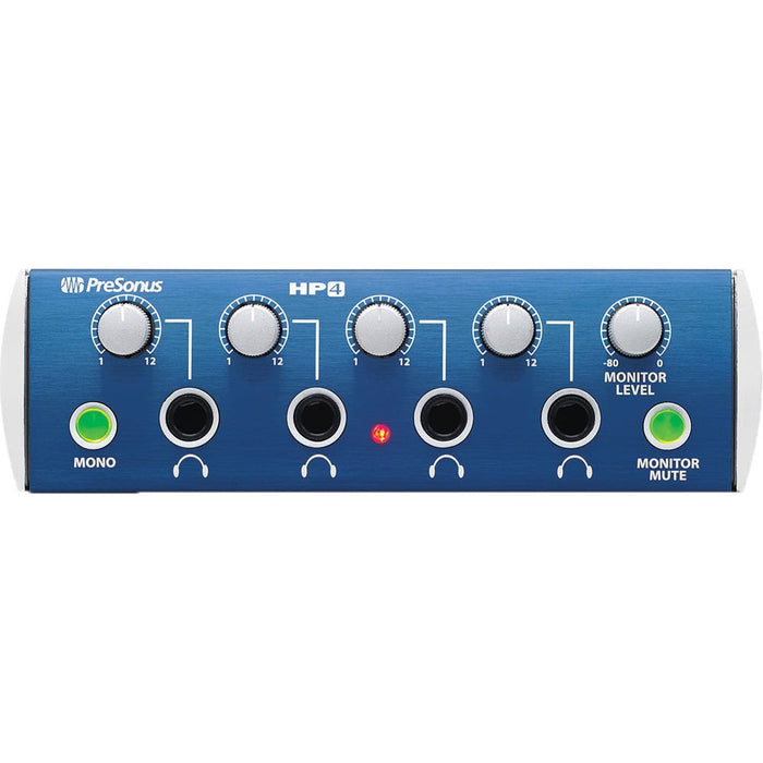 PreSonus HP4 - 4-Channel Headphone Distribution Amplifier - rental item | Apex Photo Studios