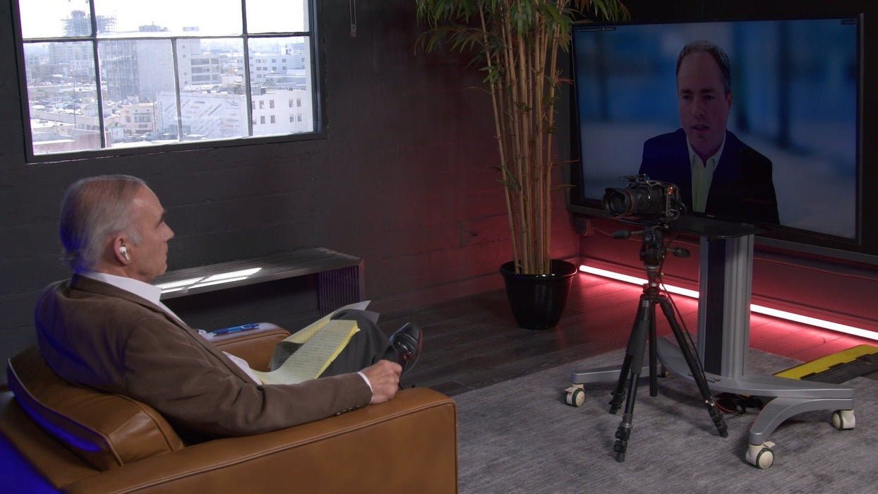 Remote podcast being filmed and recorded at Apex Photo Studios in Downtown Los Angeles