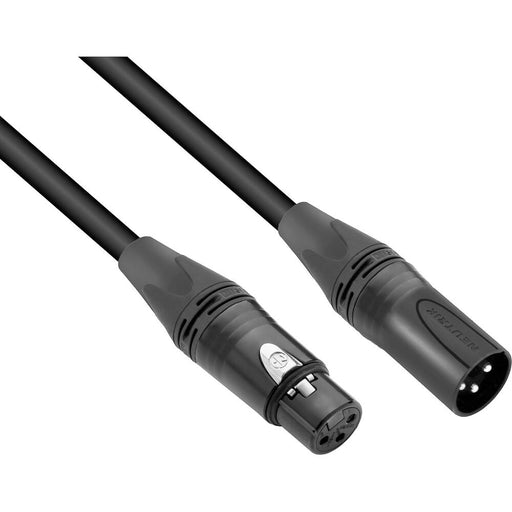 25 ft XLR M to XLR F Microphone Cable (black) - rental item | Apex Photo Studios