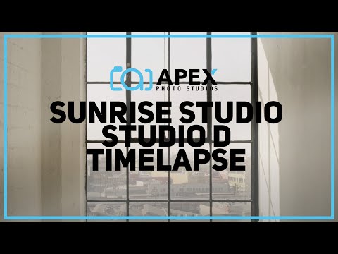 Timelapse of the shadows in Studio D at apex photo studios