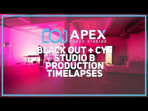 Black Out Studio plus cyclorama wall studio b vide with behind the scenes