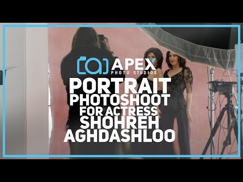 Photo shoot of Shohreh Aghdashloo at Apex Photo Studios in Downtown Los Angeles