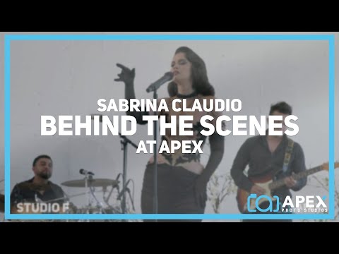 Sabrina Claudio behind the scenes at Apex Photo Studios in Downtown Los Angeles
