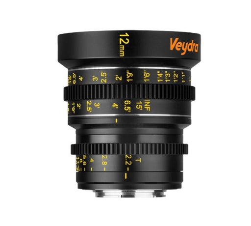 Veydra MFT 12mm f2.2 prime cinema lens - rental item | Apex Photo Studios