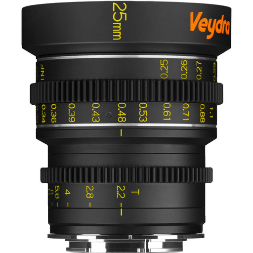Veydra MFT 25mm f2.2 prime cinema lens - rental item | Apex Photo Studios