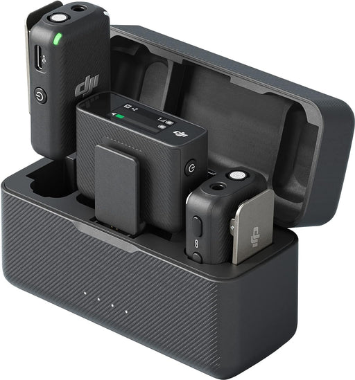 DJI Mic (2 TX + 1 RX + Charging Case), Wireless Lavalier Microphone - rental item | Apex Photo Studios