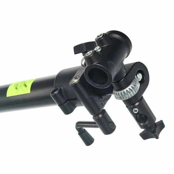 Manfrotto 425B Mega Boom with Geared Telescopic Section - view of the top of the boom arm where you can insert your light- Photo and Video Production Rental- Grip Gear | Apex Photo Studios