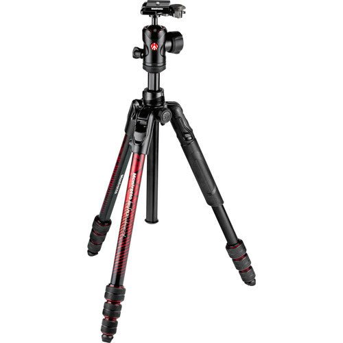 Manfrotto Befree Advanced Travel Aluminum Tripod with 494 Ball Head (Twist Locks, Red) - rental item | Apex Photo Studios