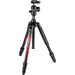 Manfrotto Befree Advanced Travel Aluminum Tripod with 494 Ball Head (Twist Locks, Red) - rental item | Apex Photo Studios