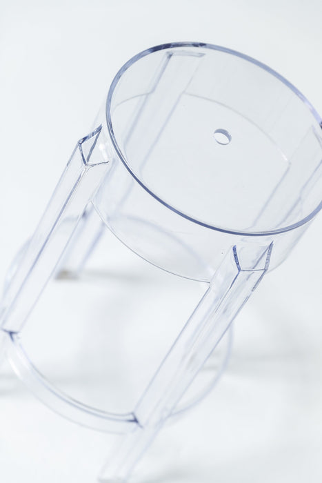 Clear Plastic Stool - Rental Prop - Clear plastic prop stool - Apex Photo Studios