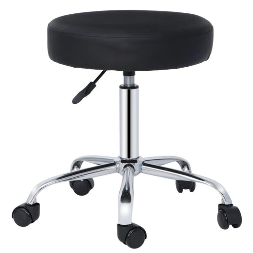black rolling stool with ability to adjust height - rental item | Apex Photo Studios
