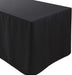 fitted black table cloth for 6 foot folding table 
