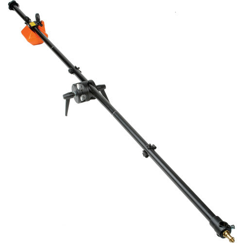 Manfrotto 024B Boom - Super Boom with orange pumpkin weight - grip gear rental - video and photo production rental |Apex Photo Studios