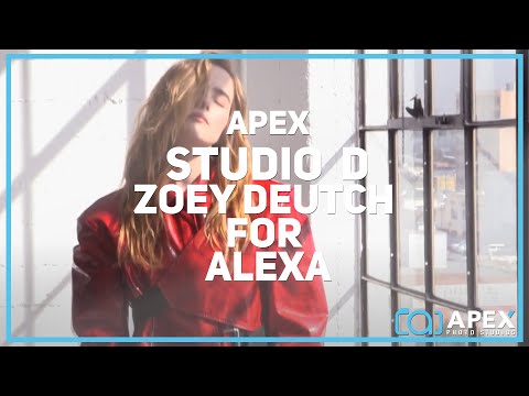 Zoey Deutch for Alexa. Video recorded at Apex Photo Studios in Downtown Los Angeles 