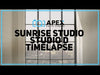Timelapse of the shadows in Studio D at apex photo studios 