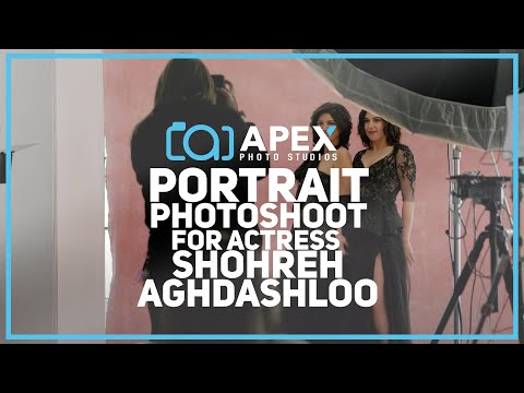 Photo Shoot of Shohreh Aghdashloo by Apex Photo Studios in Downtown Los Angeles