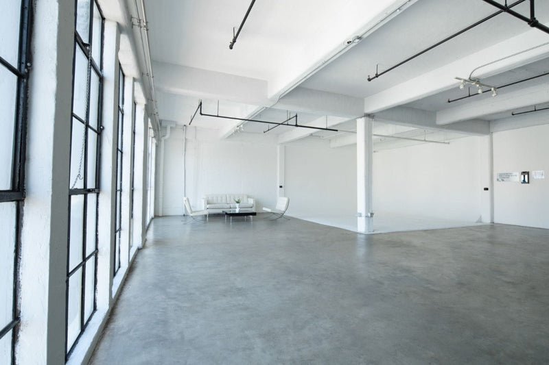 Daylight photo studio with cyc at Apex Photo Studios in Downtown Los Angeles.